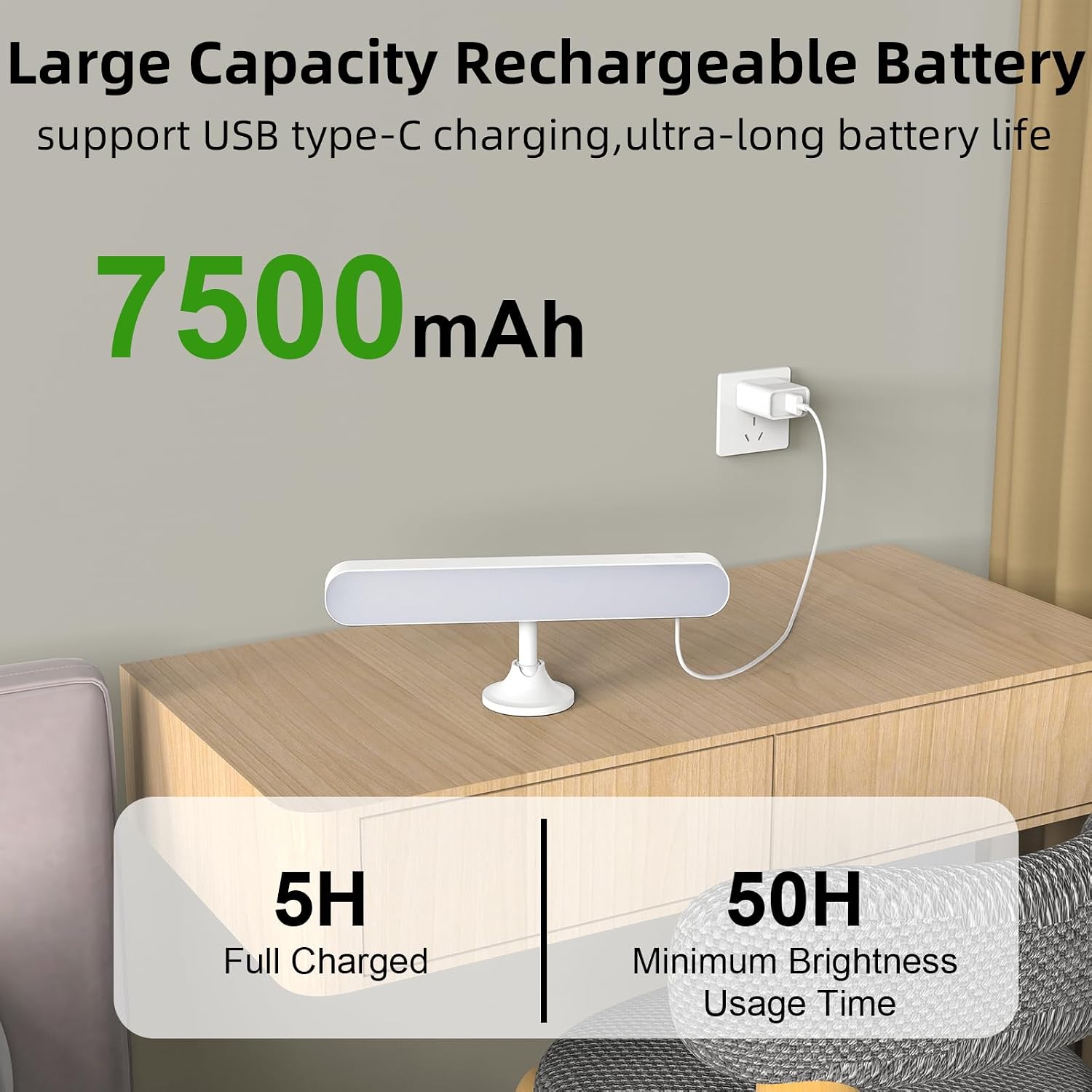 Thumbnail 6 de Speclux Rechargeable Wall Lights (2 Pack) – LED battery operated sconces with 7500mAh, 3 colours and 15 RGB
