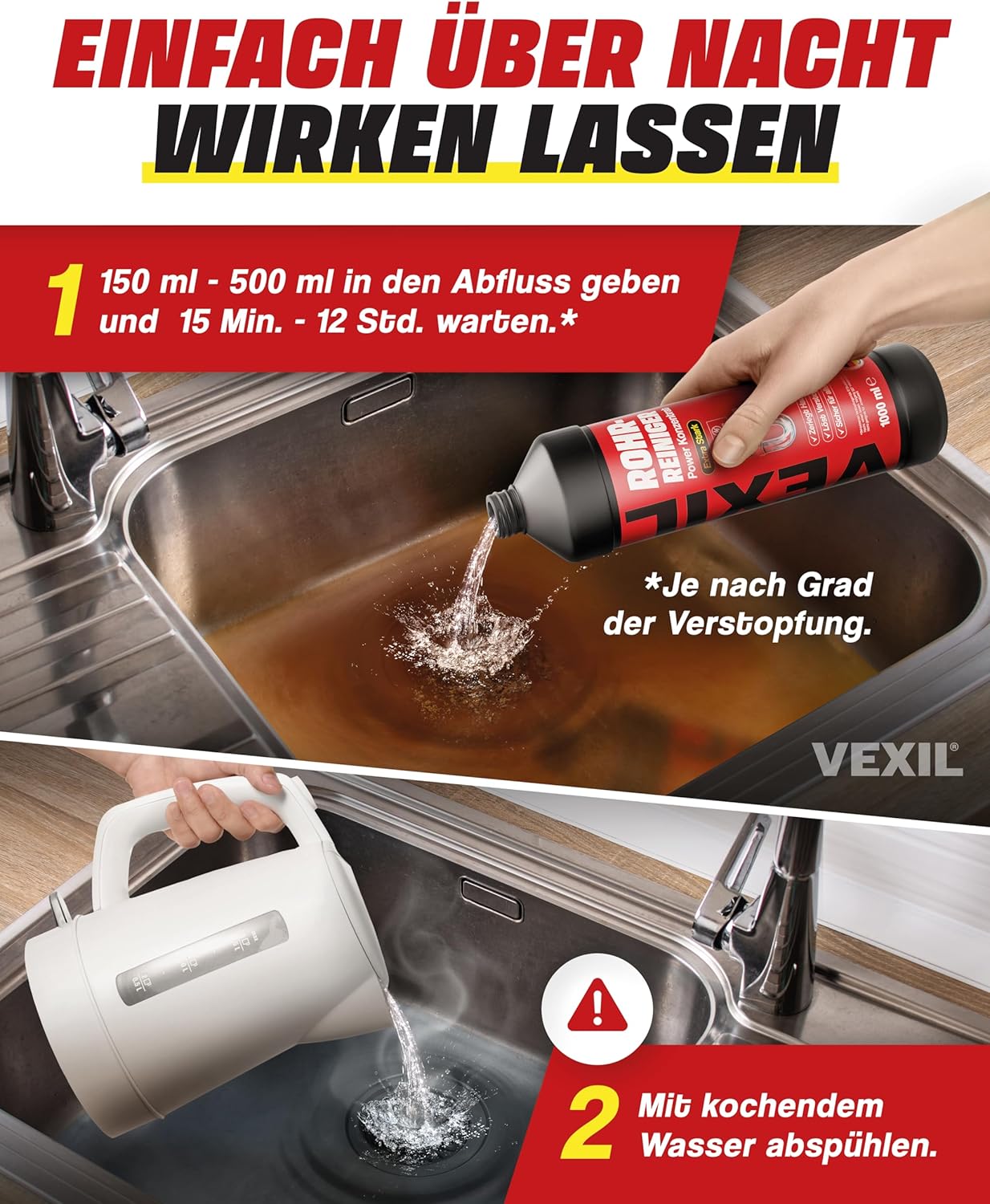 Thumbnail 5 de VEXIL Rohrreiniger Profi 1L Power Konzentrat