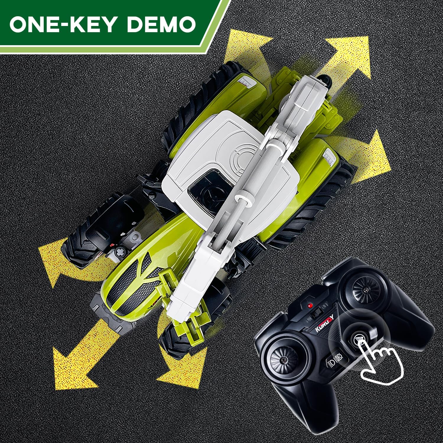 Thumbnail 3 de PENGBU RC 66066610 RC-tractor met 2,4 GHz en houten grijper