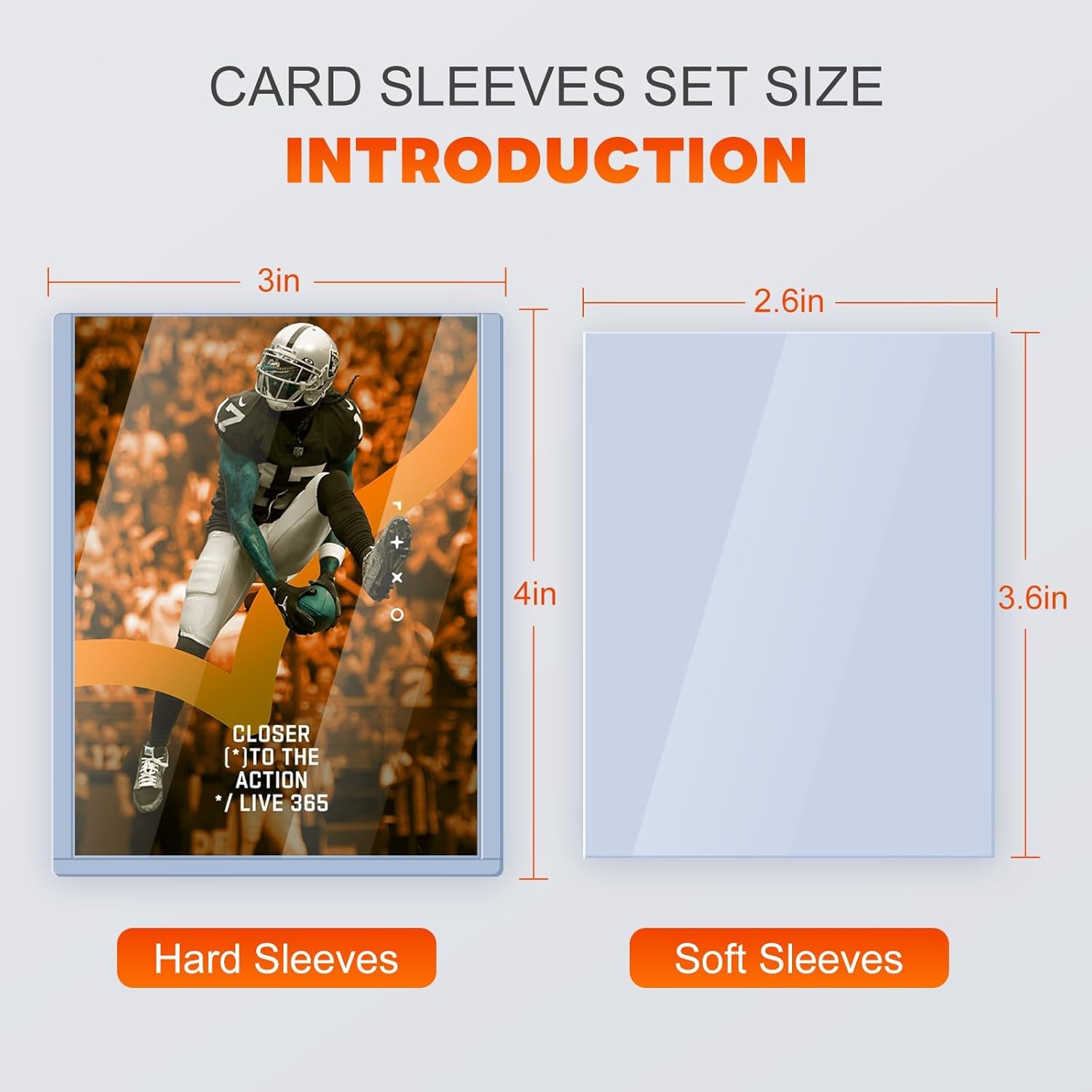 Detalle de Top loaders 200 Piece Bundle: 100 hard 3" x 4" toploaders + 100 clear sleeves