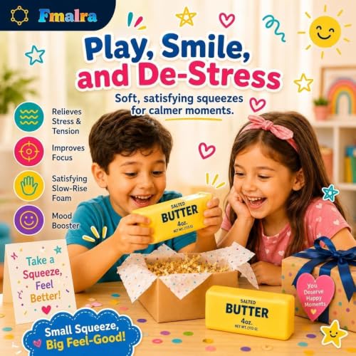 Thumbnail 6 de SIMENTY Butter Quetschspielzeug – 2er-Set Butter Squishy Stressball