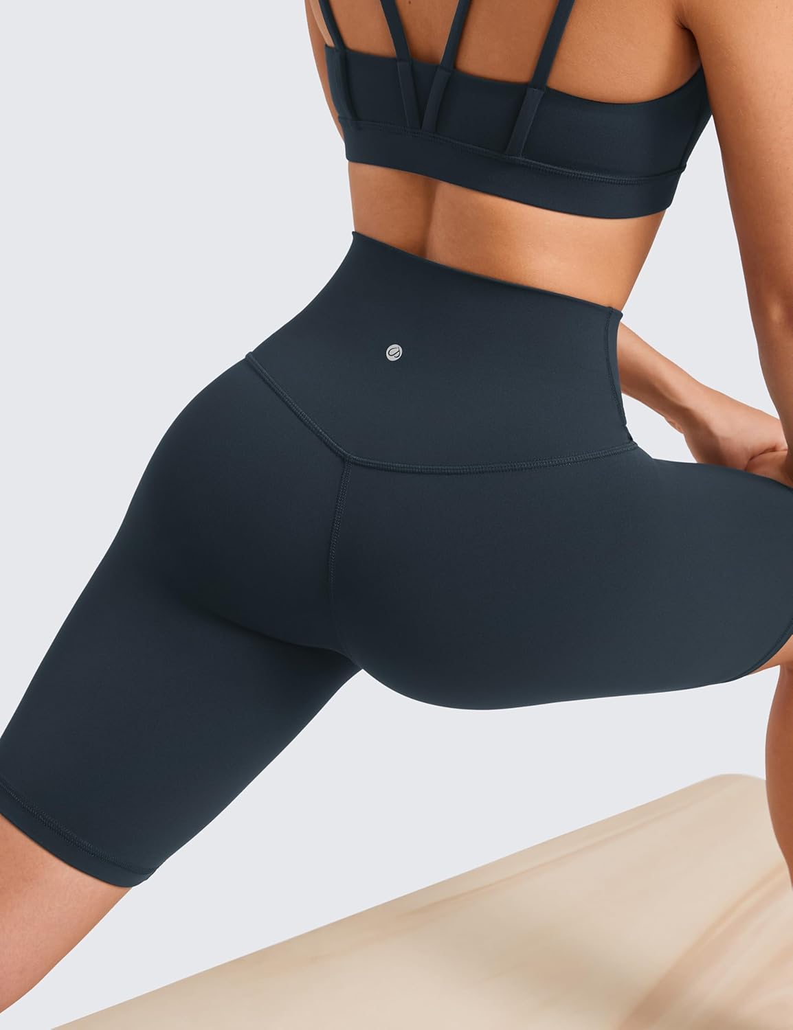 Detalle de CRZ YOGA Butterluxe High-Waisted Shorts: 2.5–8 inch Inseams for Yoga, Running and Lounging