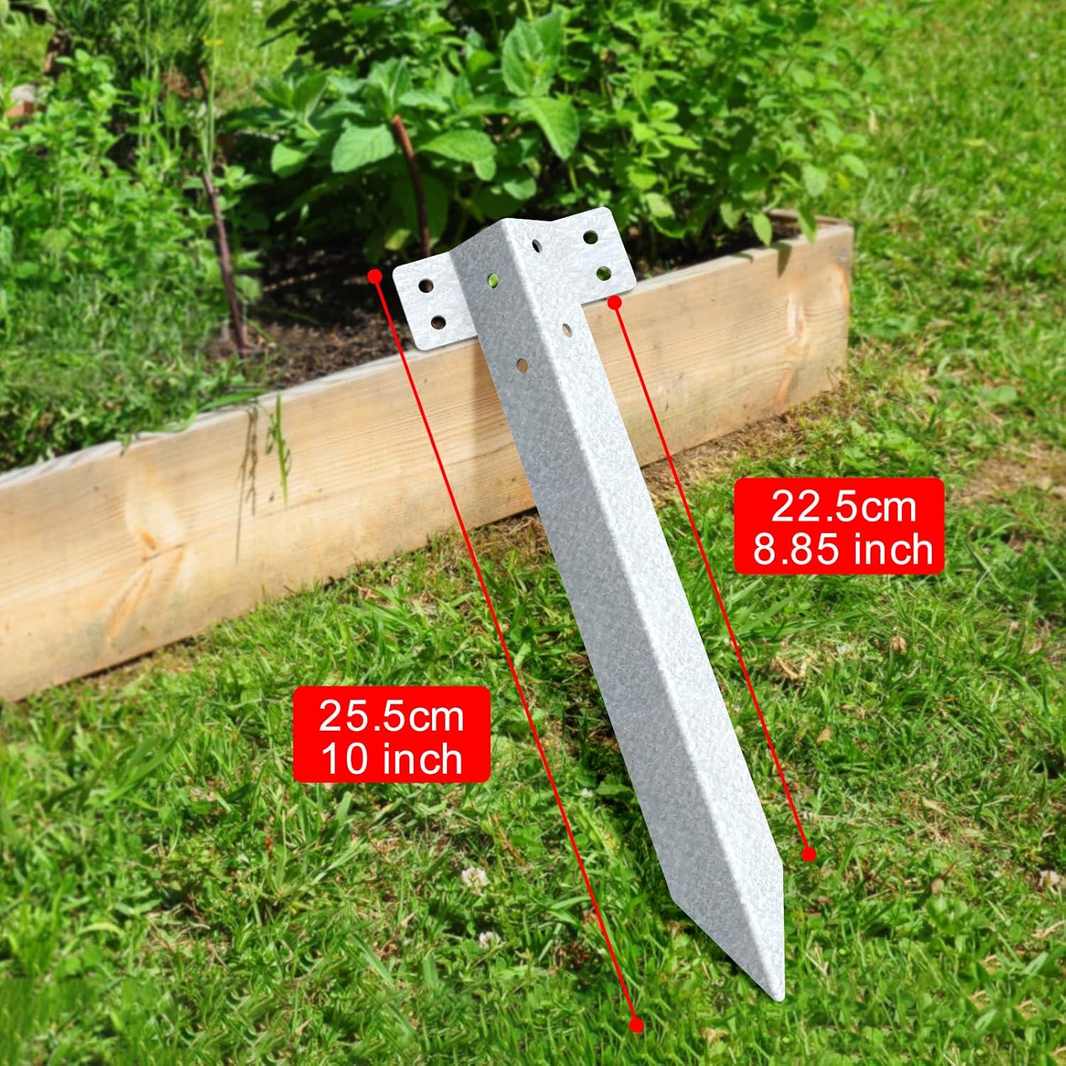 Detalle de 24 Pack railway sleeper brackets for edging