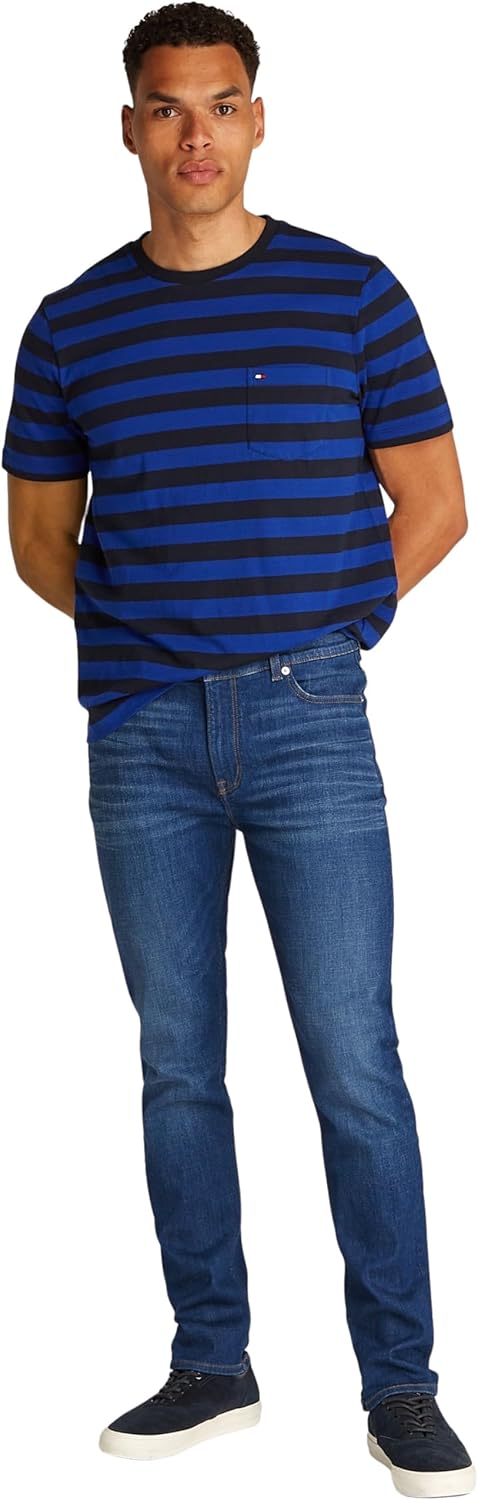 Detalle de Tommy Hilfiger Men’s Bleecker Flex Mohave Indigo Slim Fit Jeans