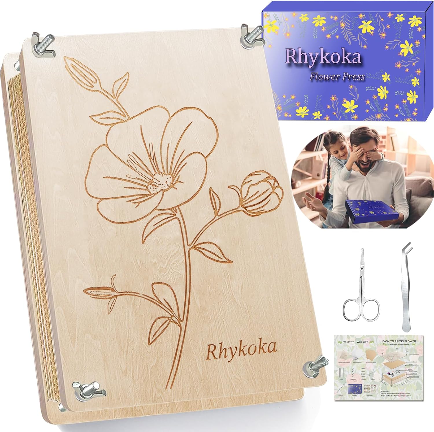 Thumbnail 6 de Rhykoka Large Flower Press Kit 10 Layers