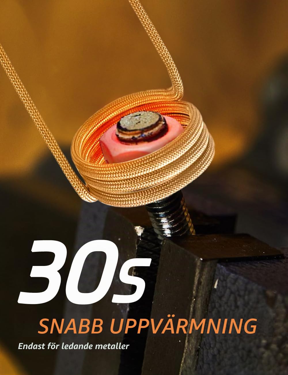 Detalle 2 de Solary 1200 W 220 V induktionsvärmare med tre spolar och LED-belysning