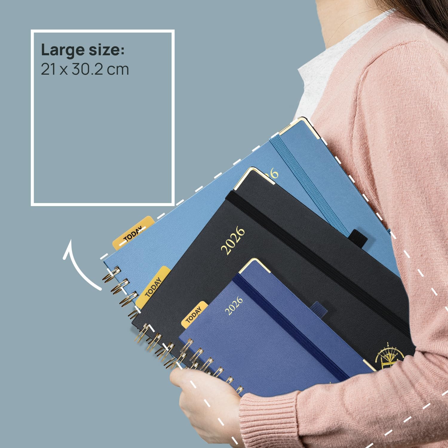 Detalle 2 de POPRUN Kalender 2026 A4 Wochenplaner 📘