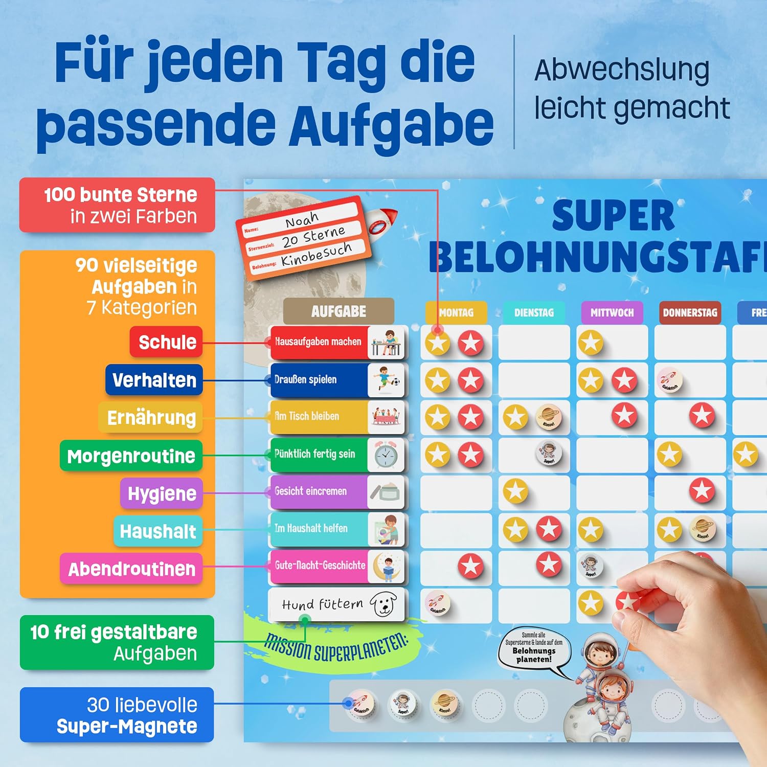Thumbnail 4 de Lernhelden Belohnungstafel 100 Aufgaben 🧩