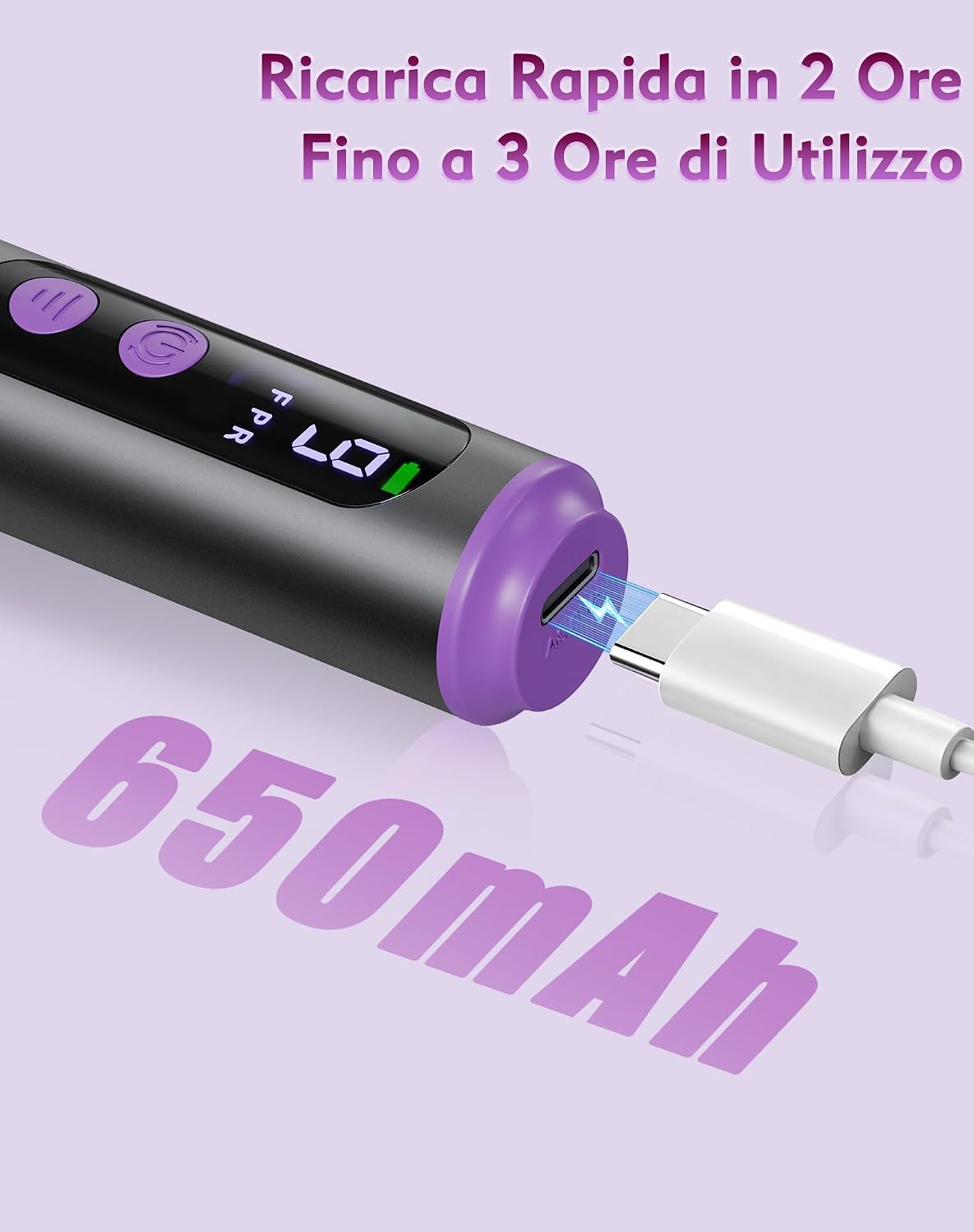Detalle de Fofile Fresa per unghie 20000 giri/min 12 in 1
