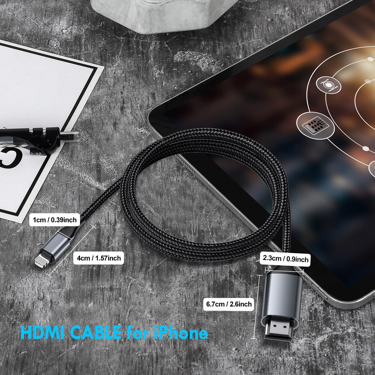 Thumbnail 2 de lulaven Lightning to HDMI Adapter 1080P for iPhone