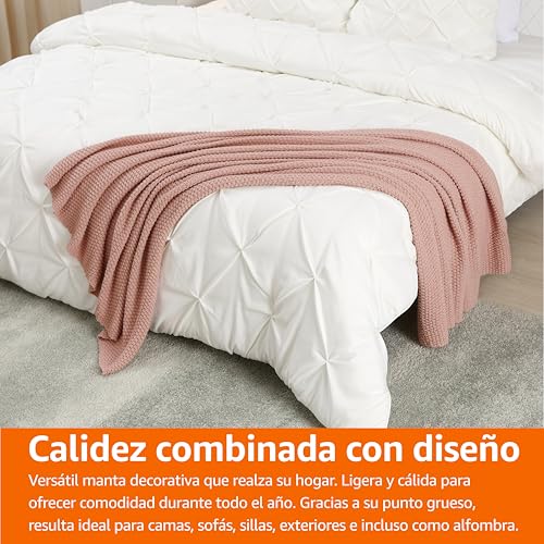 Thumbnail 6 de Amazon Basics couverture tricotée 127 x 152 cm 🛋