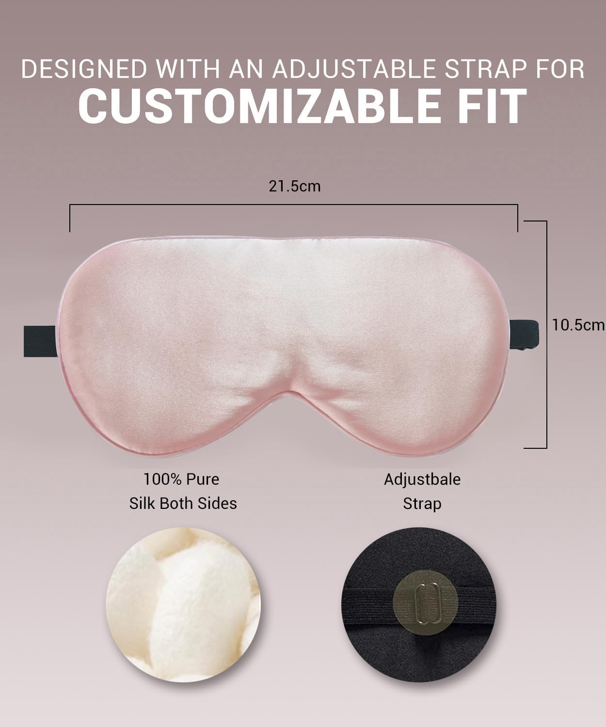 Detalle 1 de LaCourse Schlafmaske Seide Bio 19 Momme