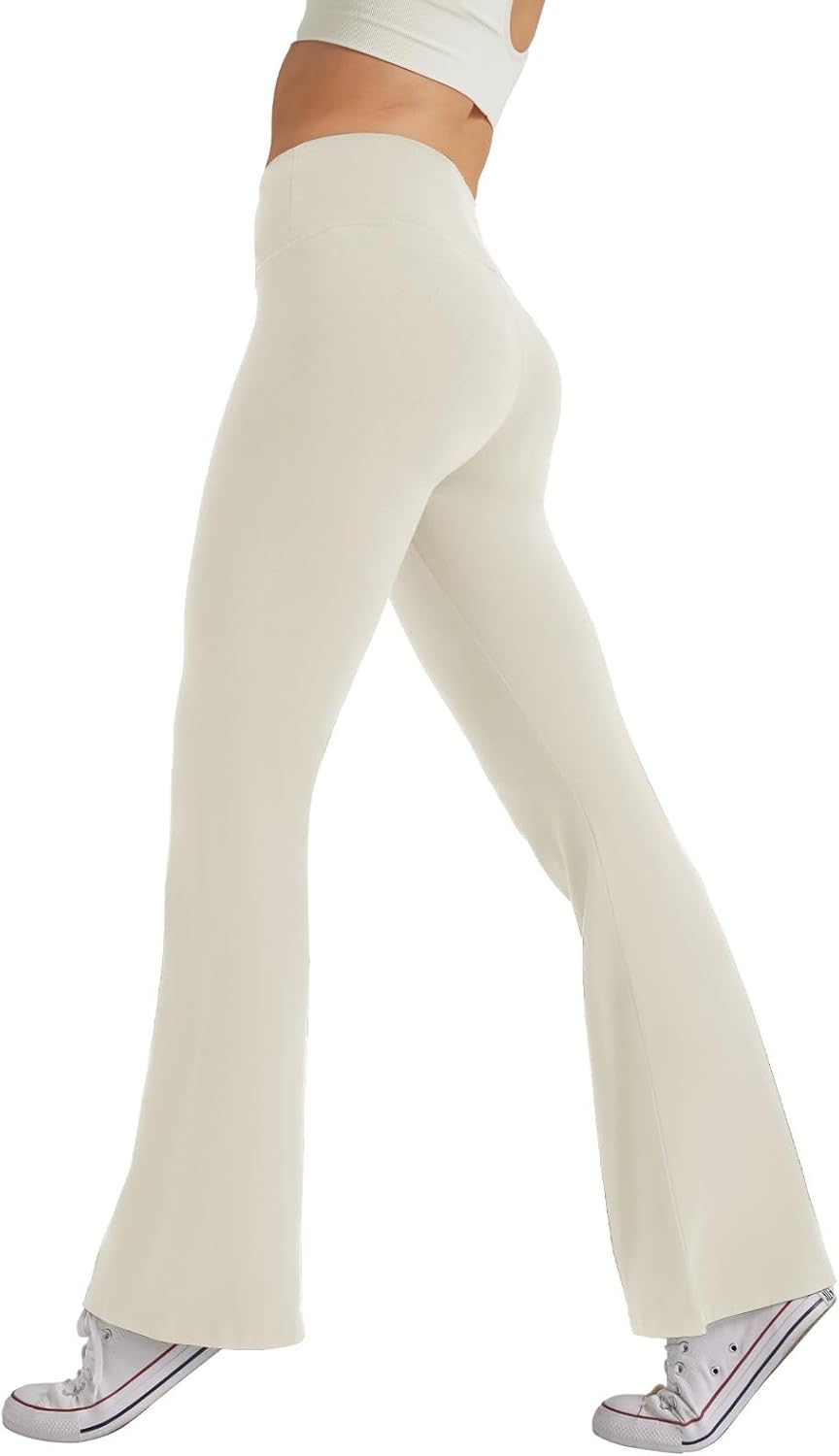 Thumbnail 3 de Glacspyg Yoga Pantalons femme taille haute évasée : confort respirant pour entraînement et running