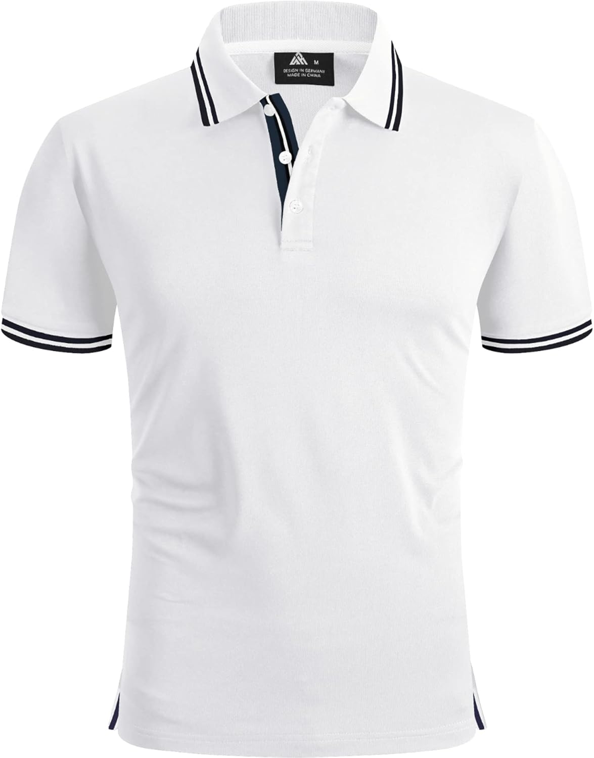 Detalle de SwissWell Poloshirt Herren Kurzarm – atmungsaktiv, leichtes Sport-Polo für Golf, Tennis und Freizeit