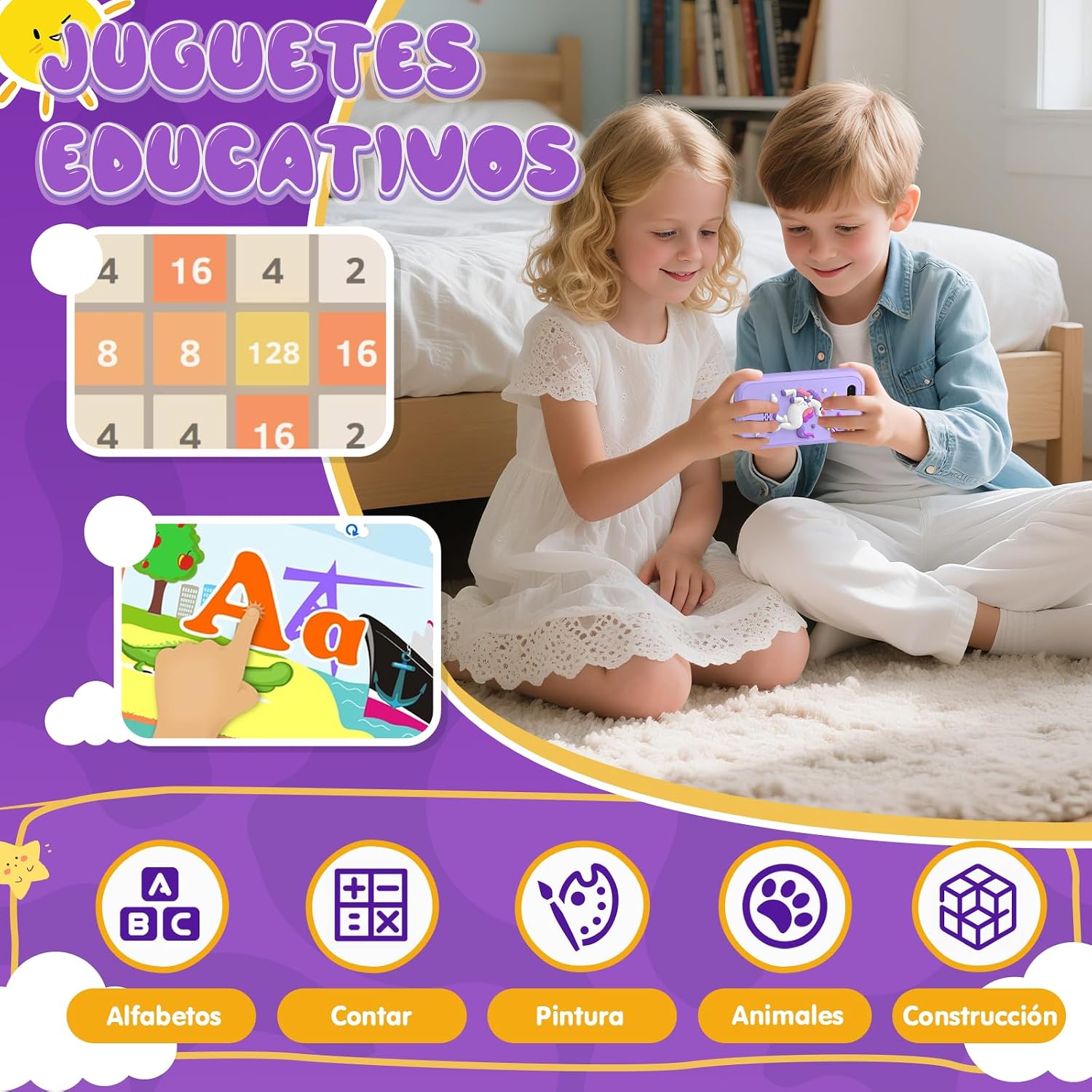 Thumbnail 5 de Kinder Smartphone Spielzeug mit Dualkamera