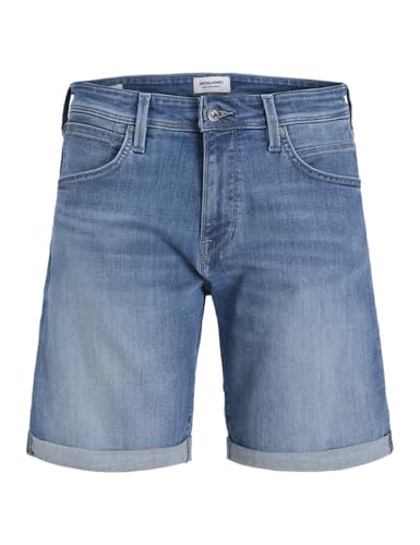 Detalle de JACK & JONES Shorts para hombre - Blue Denim, ajuste regular, pack Am 318, talla L
