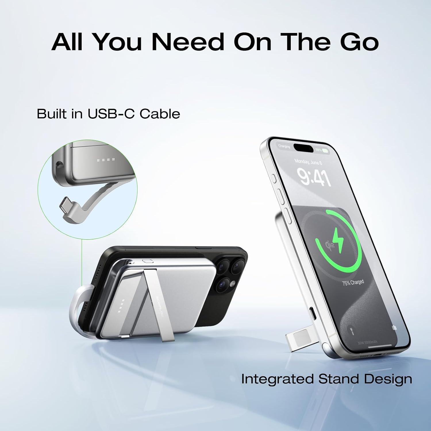 Detalle 1 de EF ECOFLOW Rapid Power Bank Wireless EFPB503-5K, 5000mAh Qi2 Charger