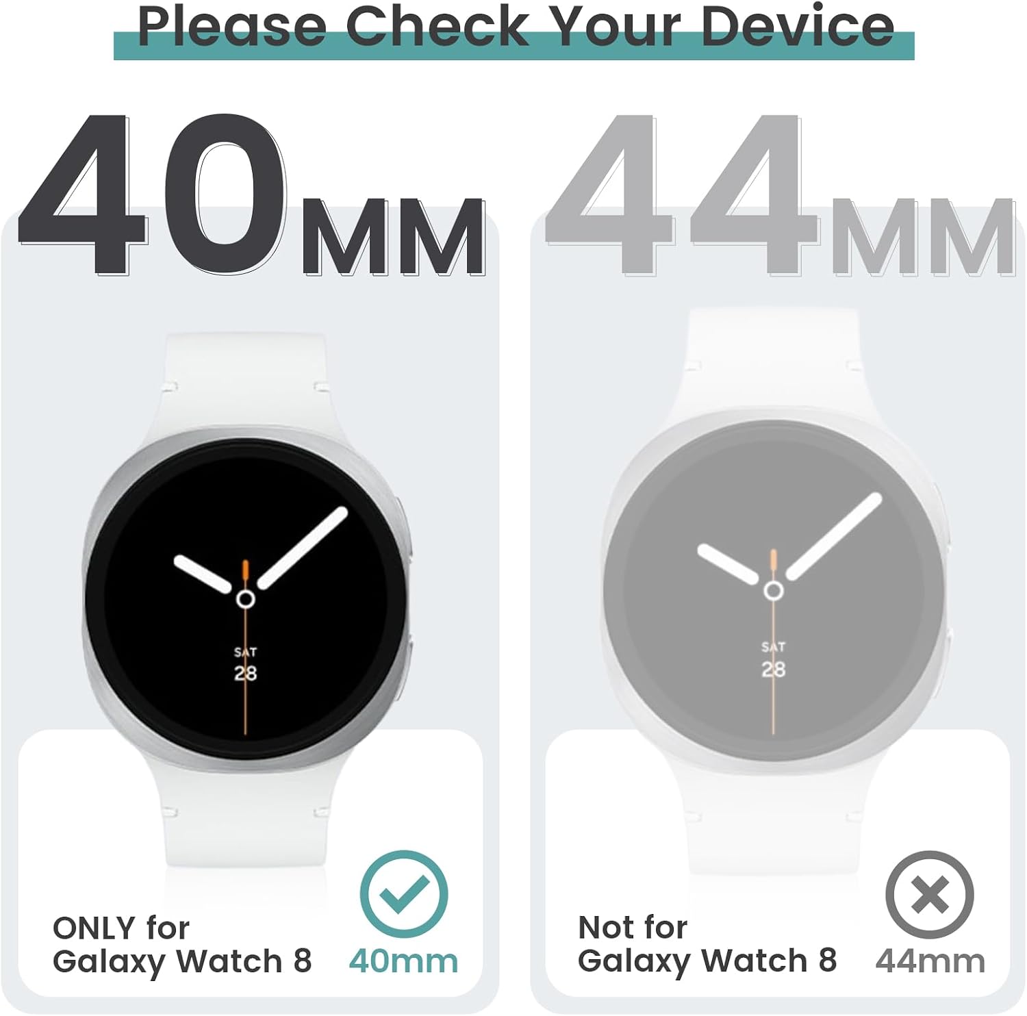 Detalle 2 de Tensea Galaxy Watch 8 screen protector 40mm