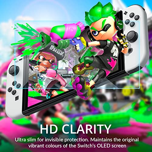 Thumbnail 8 de Orzly protectores de pantalla de vidrio templado para Nintendo Switch OLED 2021–Paquete 4 con instalación fácil