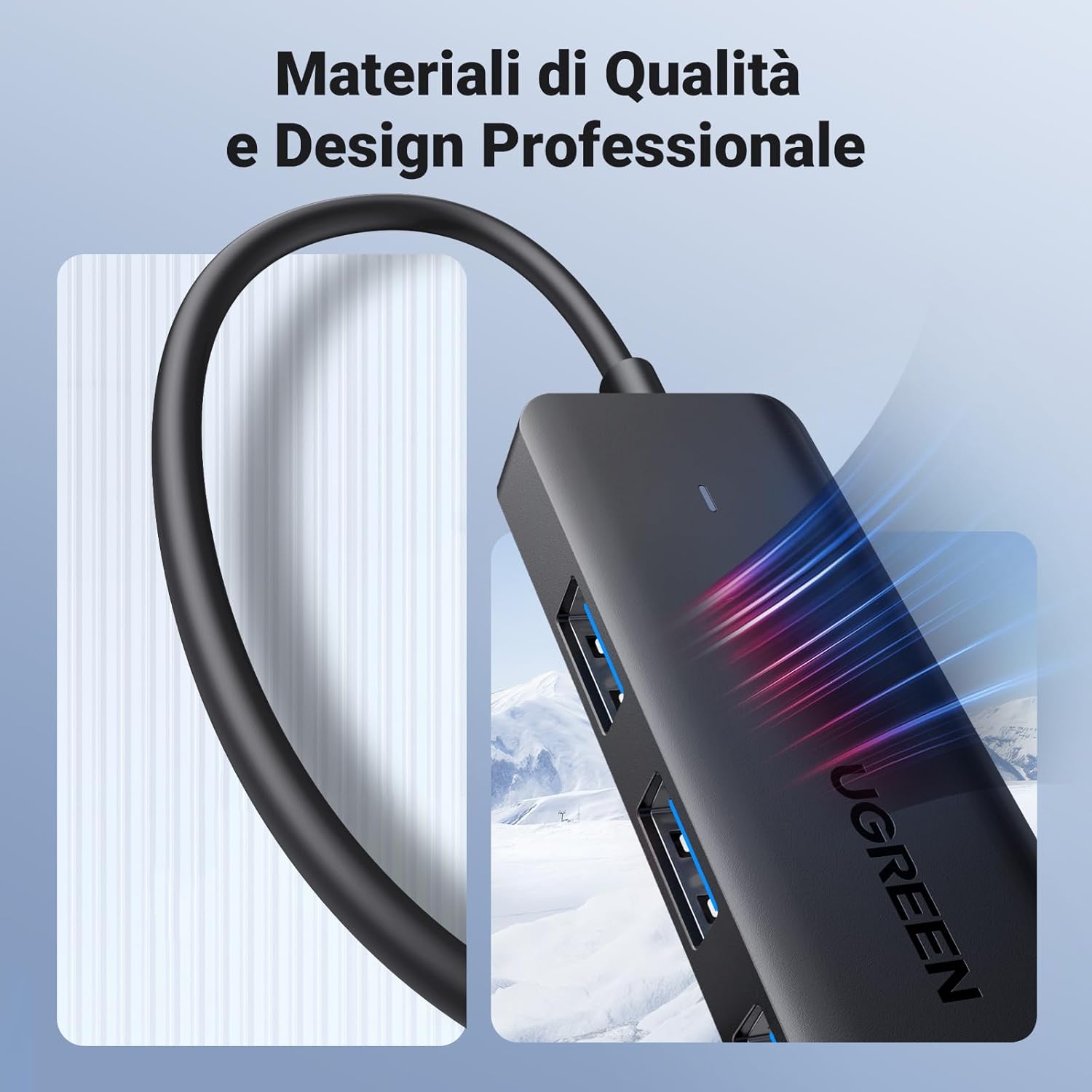 Thumbnail 5 de UGREEN Hub USB 3.0 con 4 Porte – Adattatore Multiporta 5 Gbps, compatibile con MacBook Pro/Air, iMac, Surface, XPS e PC