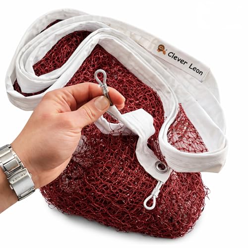 Detalle de Clever Leon Rete multi-sport 6,5 x 0,75 m – Bordeaux, resistente UV e impermeabile