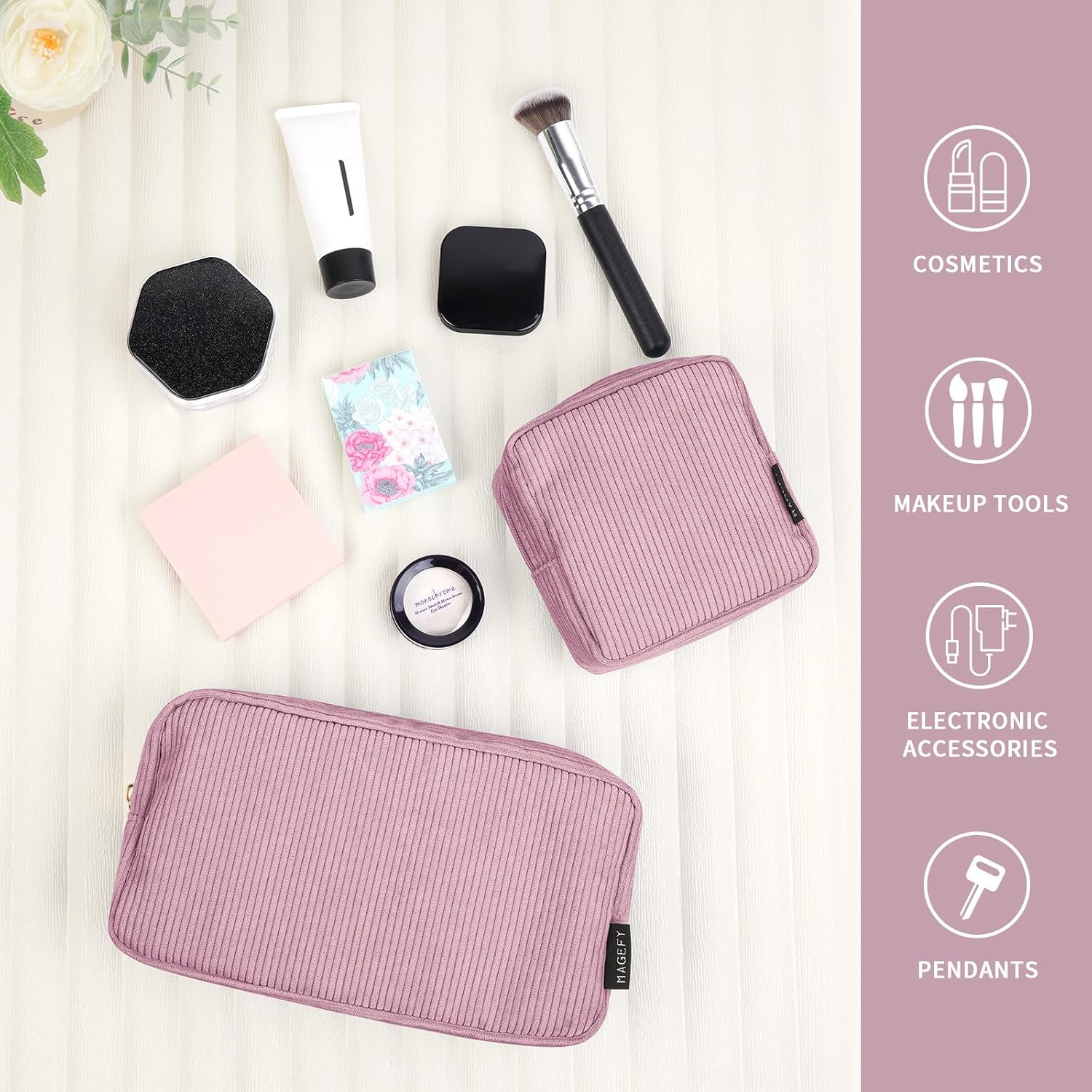Thumbnail 5 de MAGEFY Small Makeup Bag 4.7x5.1 in