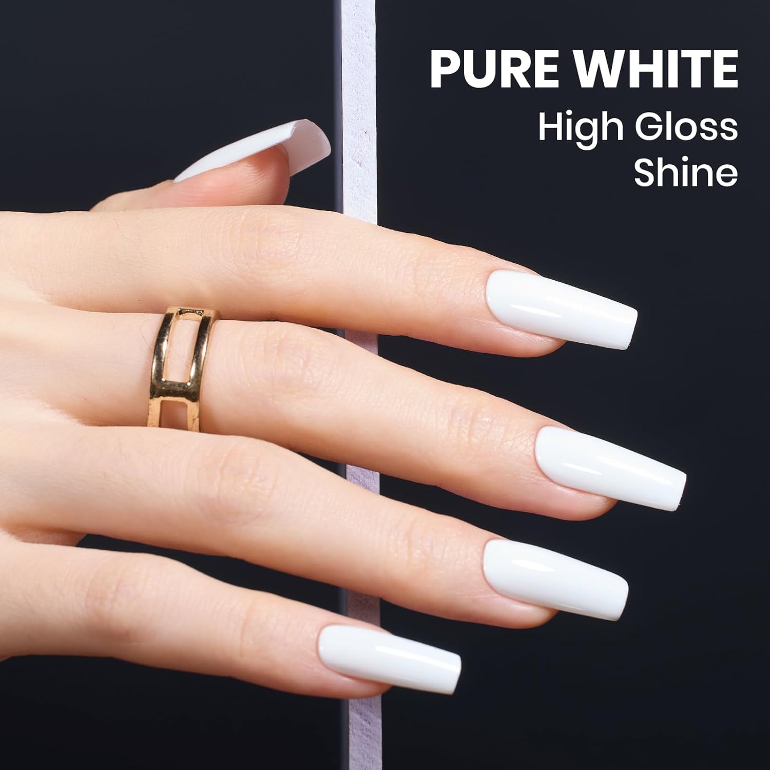 Detalle de Beetles Black & White Gel Polish Kit (2 Colors) — HEMA-Free UV Gel Set