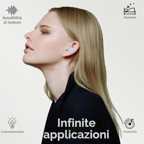 Thumbnail 4 de IDE11 Tappi per orecchie 35 dB – 7 paia in silicone riutilizzabili (XS/S/M/L) per dormire, viaggiare e relax