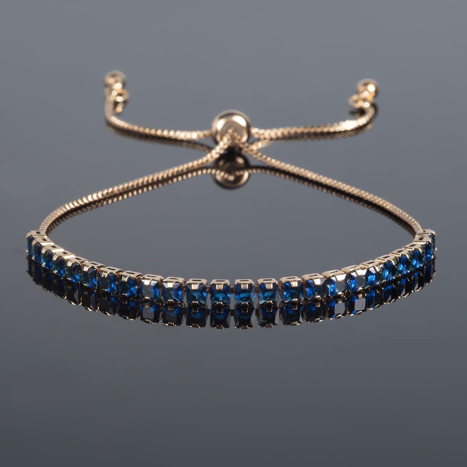 Detalle 2 de ZAVANA bracciale regolabile da donna e ragazza con zirconi a taglio princess