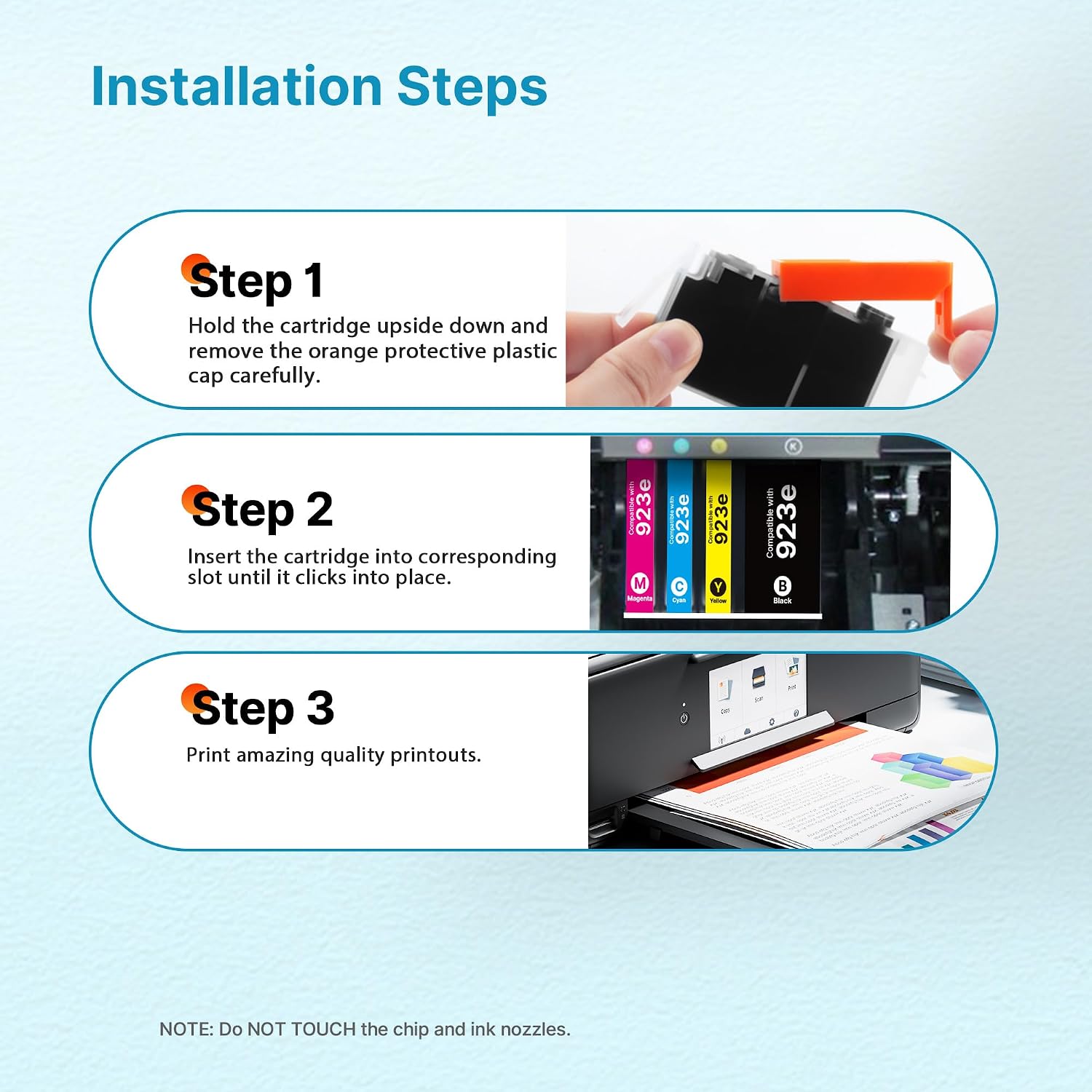 Detalle de 923XL Compatible Ink Cartridges 4-Pack