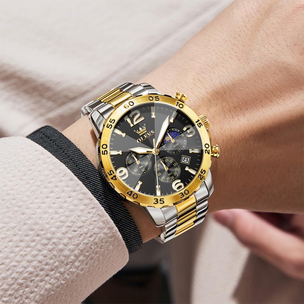Detalle 2 de OLEVS 44 mm Montre pour homme