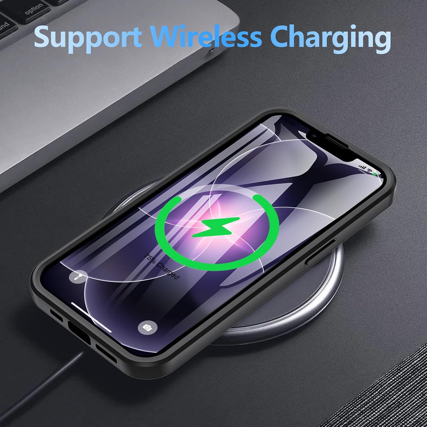 Detalle de OWKEY iPhone 17e shockproof case with screen protector