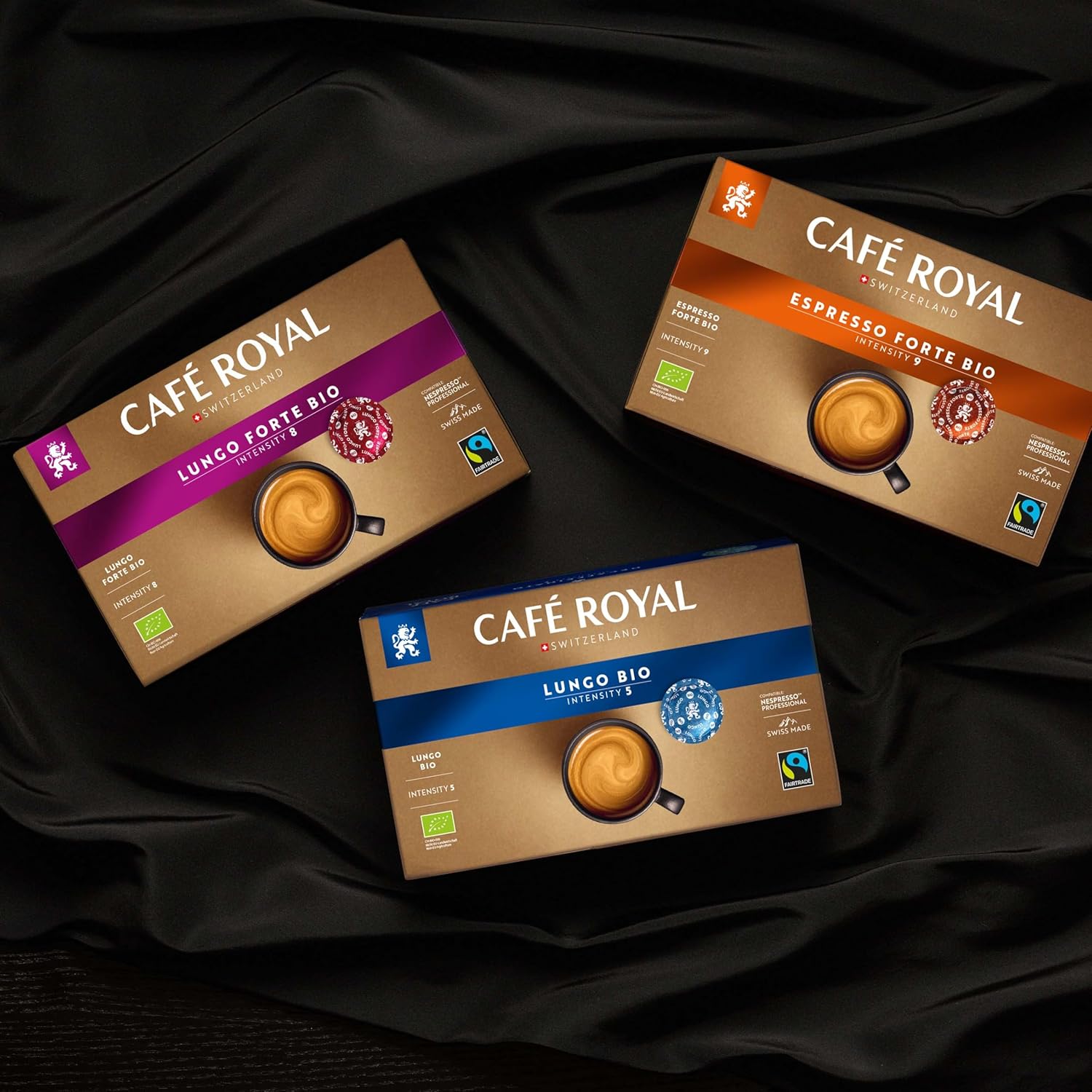 Detalle de Café Royal Professional Pads Bio Espresso – 50 kompatible Pads für Nespresso® Professional, Bio & Fairtrade