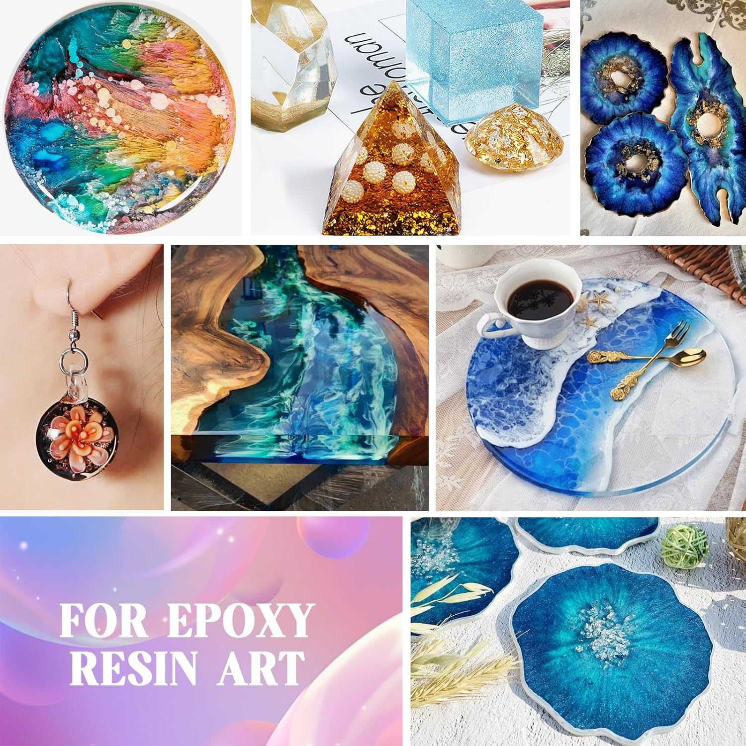 Thumbnail 5 de Ghguole Kit de Resina Epoxi 4.15kg con Pigmento y Brillo 🎨