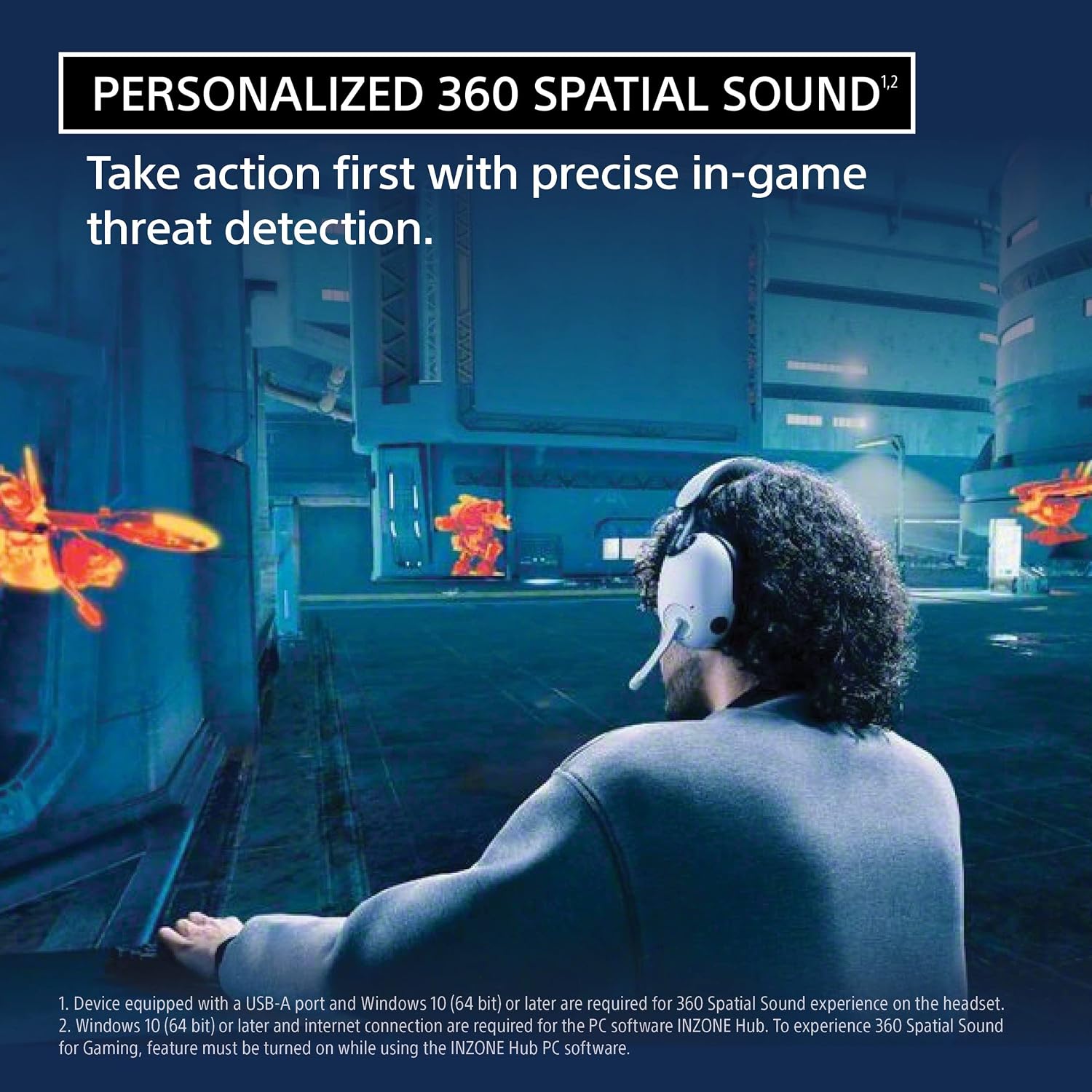 Detalle 2 de Sony wireless gaming headset INZONE H9