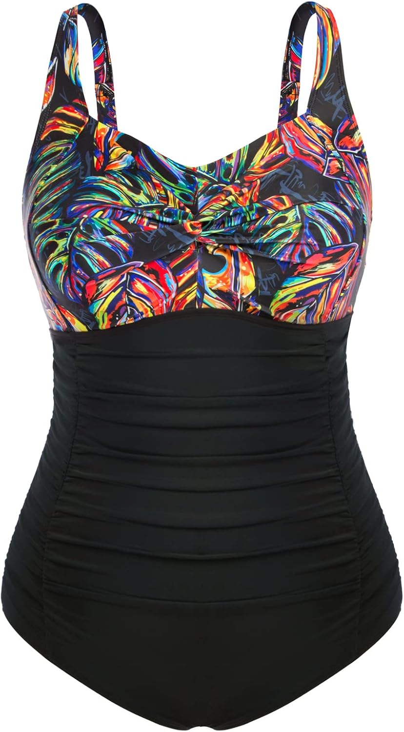 Thumbnail 4 de Hanna Nikole Plus Size One Piece Swimsuit with Tummy Control and Ruched Detail