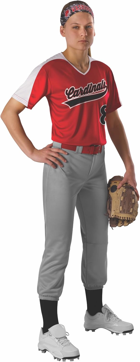 Detalle 2 de Alleson Athletic Speed – damskie spodnie do softballu, elastyczna oddychająca dzianina