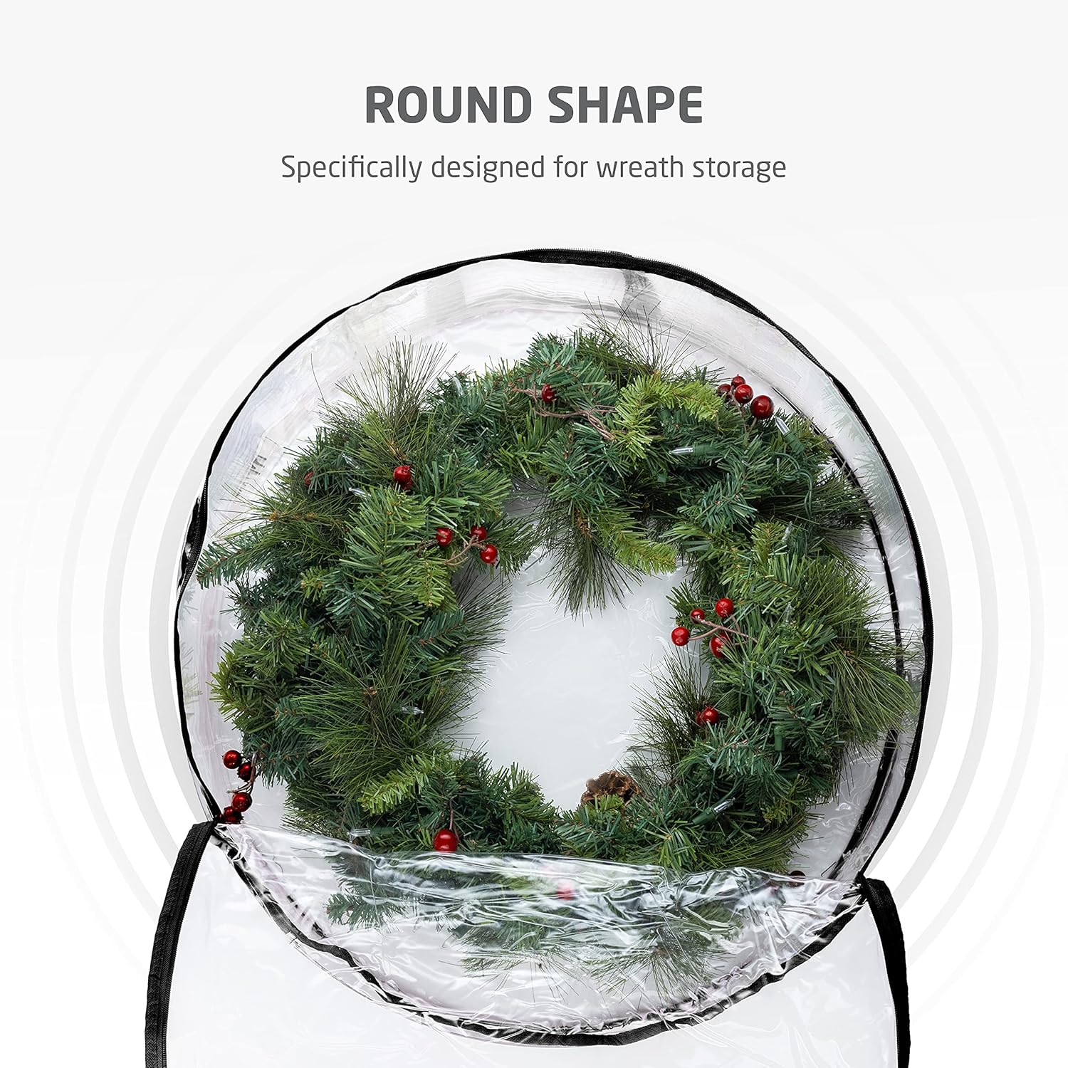 Thumbnail 2 de ZOBER 30 Inch Wreath Storage Bag 2-Pack