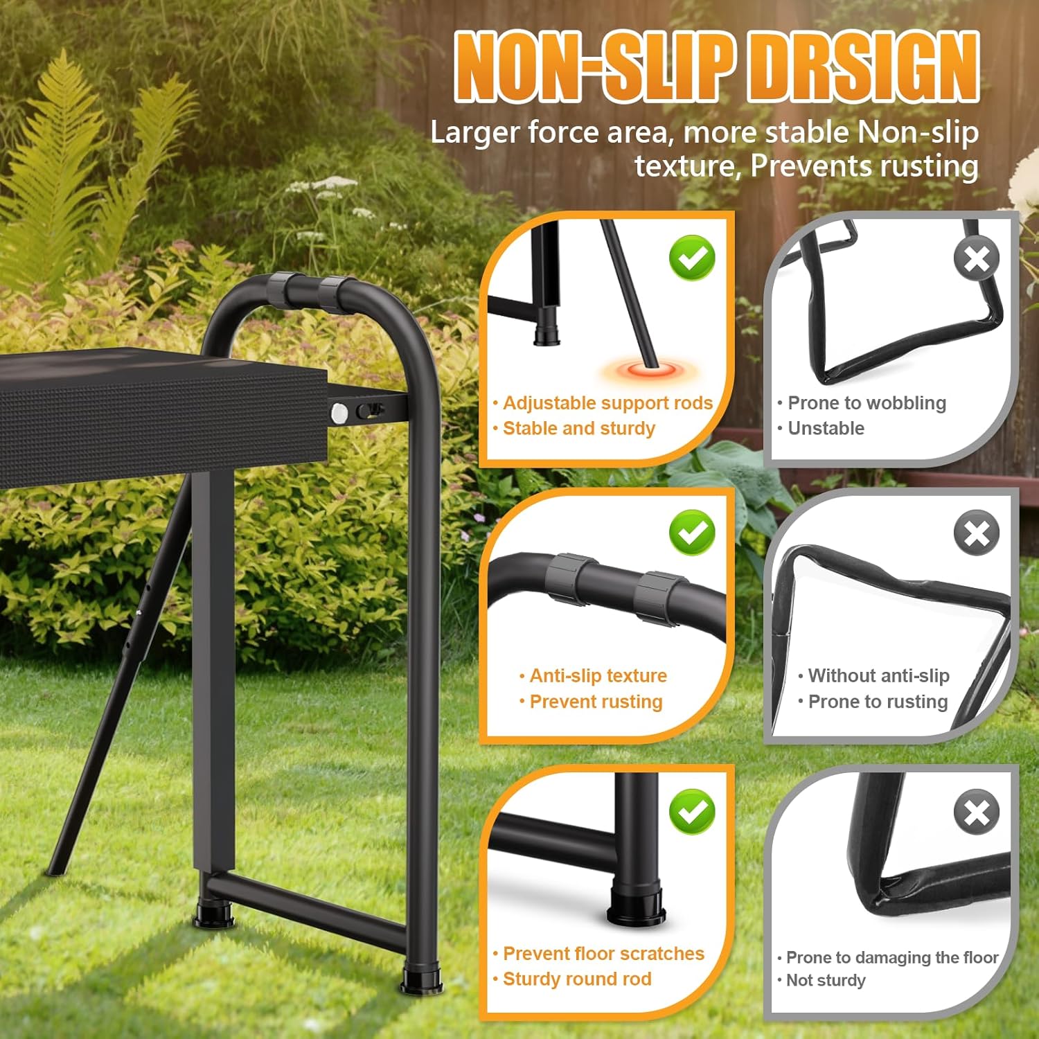 Thumbnail 2 de Seasky Garden Kneeler Seat with 400 lb capacity