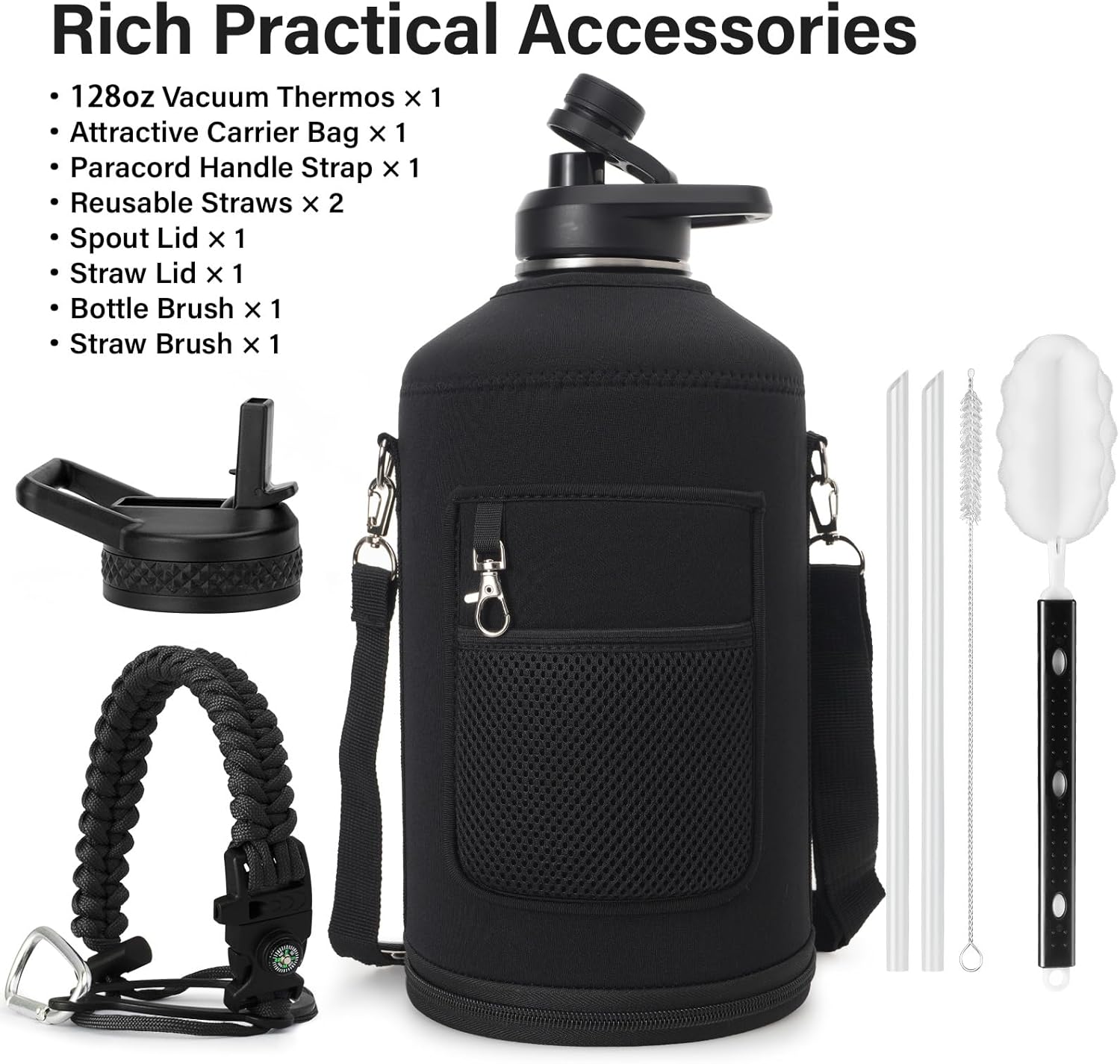Detalle 2 de DYSANKY 1 Gallon Water Bottle Insulated 128 oz
