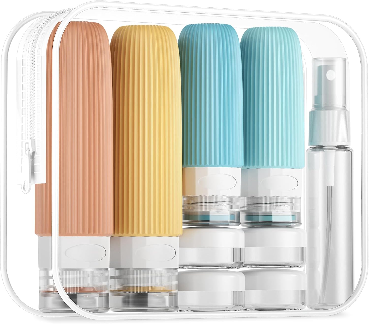 Detalle de Mrsdry Travel Bottles for Toiletries – 16 Pack Silicone Set