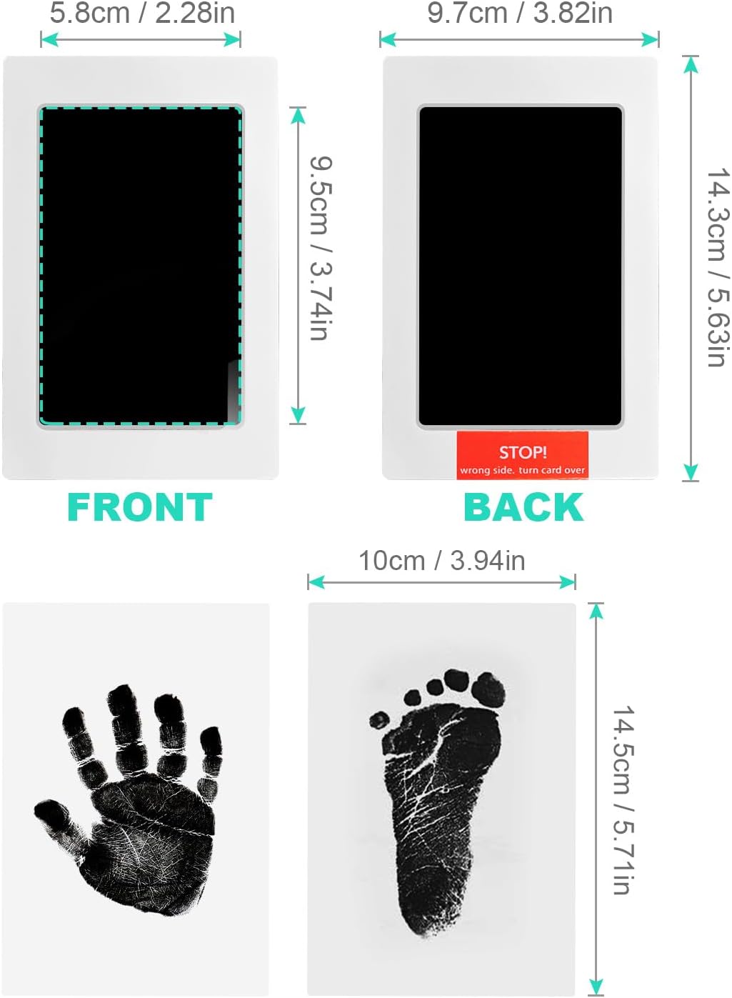 Thumbnail 2 de Baby Footprint Kit 2 Inkless Pads Keepsake
