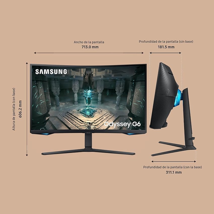 Thumbnail 4 de Samsung LS32BG652EUXEN Monitor Odyssey G6 32" QHD 240 Hz 📺