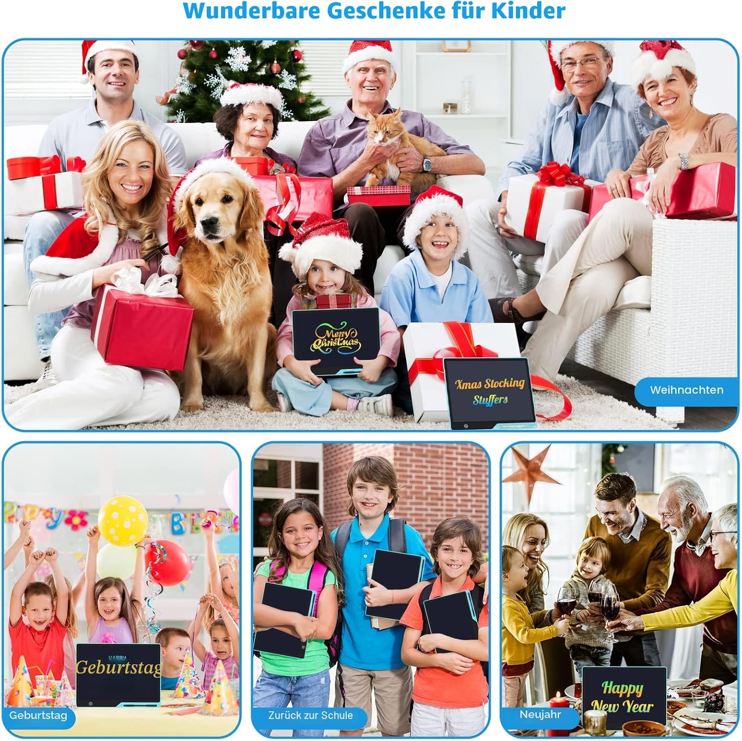 Thumbnail 6 de LCD-Schreibtafel Kinder 16 Zoll Wiederaufladbar – Maltafel, robustes Zeichentablet für 3–7 Jahre