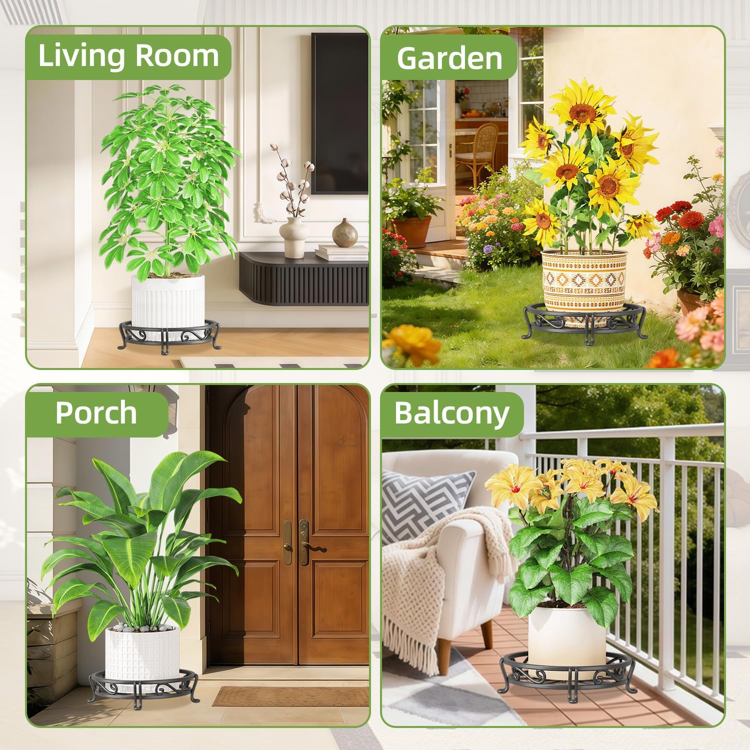Thumbnail 6 de iDavosic.ly Metal Plant Stands, 11-Inch