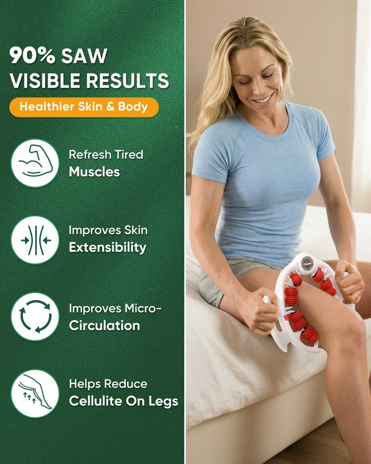 Detalle 2 de ONUEMP Cellulite Roller Massager for Legs
