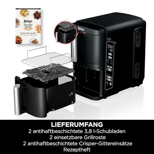 Thumbnail 14 de Ninja SL300EU Double Stack Heißluftfritteuse, 7,6 L, 4 Ebenen, 6 Funktionen