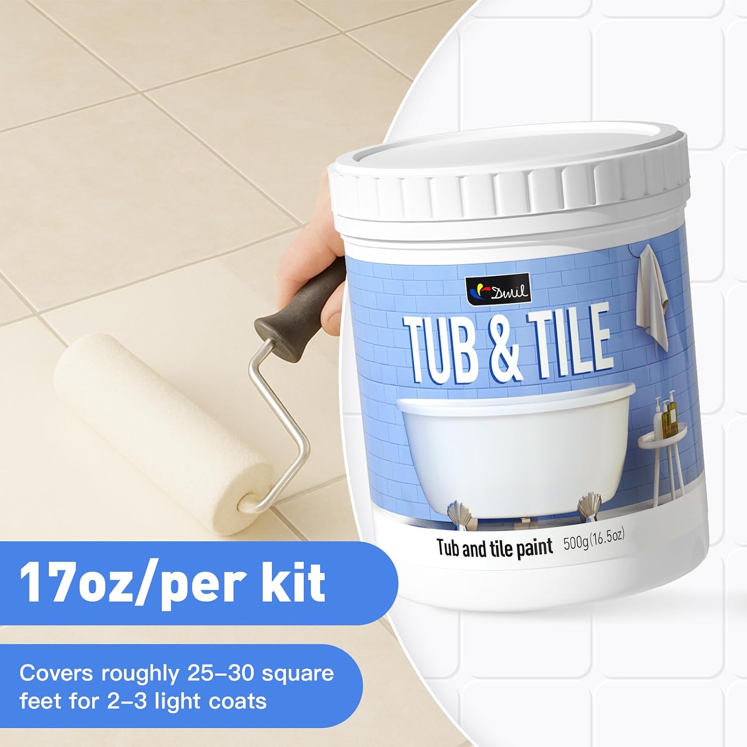 Thumbnail 6 de DWIL Tile Paint, Vanilla White