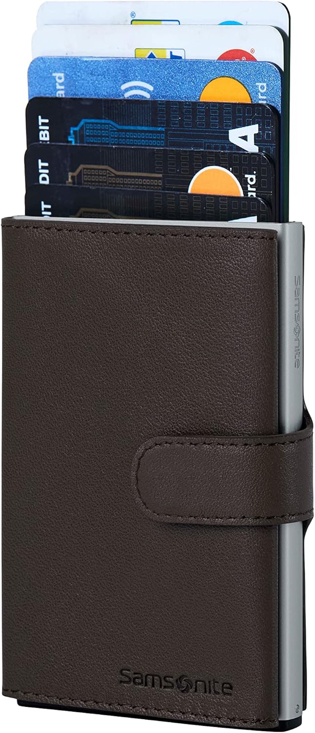 Thumbnail 4 de Samsonite ALU FIT SLG - Portafoglio compatto in alluminio, marrone