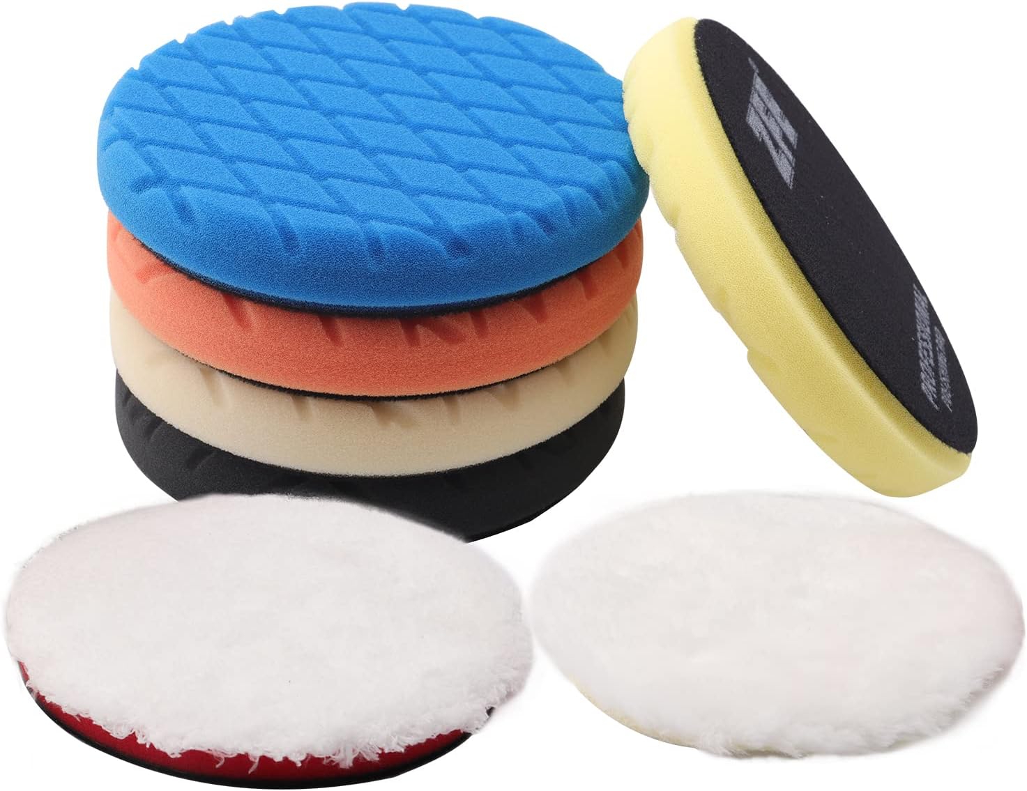 Detalle de ZFE 6" Buffing Polishing Pads 7-Pack 🧽